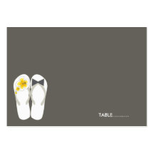 fatfatin Beach Hibiscus Flip Flops Guest Place Car Business Card Template