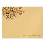 fatfatin Boho Purple Spirals Wedding Thank You Personalised Invites