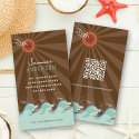 fatfatin Cool Waves And Brown Sun Profile Card business cards