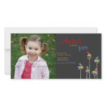 fatfatin Dot Trees + Cute Birds Birthday Invite photo cards