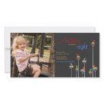 fatfatin Dot Trees + Cute Birds Birthday Invite Customized Photo Card