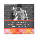 fatfatin Funky Waves Save The Date Photo Magnet
