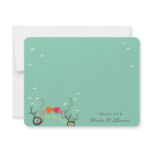 fatfatin Kissing Fishes Coral Sea Thank You Card invitations