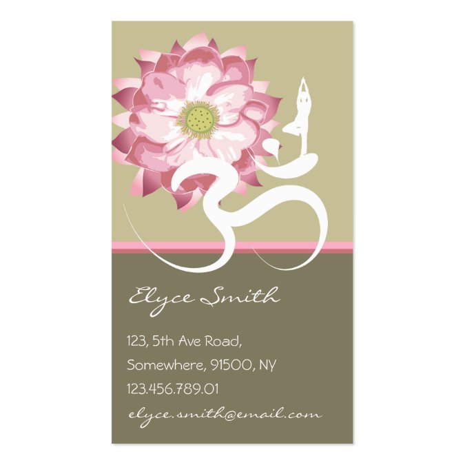 Lotus Flower Profile Business Card Templates fatfatin lotus flower and om profile card business Lotus Flower Profile Business Card Templates fatfatin lotus flower and om profile card business