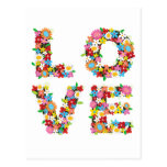 fatfatin LOVE Spring Flowers Thank You Postcard