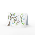 fatfatin Magic Trees Baby BOY In A Pod Card