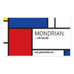 fatfatin Mondrian Composition de Stijl Profile Car Business Card