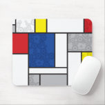 fatfatin Mondrian + Retro Circles Custom Mousepad