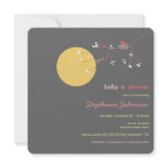 fatfatin Nesting Bird Family 5 Baby Shower Invite invitations