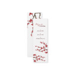 fatfatin Red Sakuras Oriental Zen Profile Card Business Card