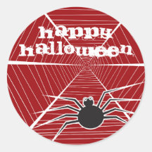 fatfatin Spider And Web Halloween Stickers