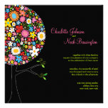 fatfatin Spring Flowers Pop Tree Wedding Invite