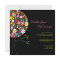 fatfatin Spring Flowers Pop Tree Wedding Invite invitations