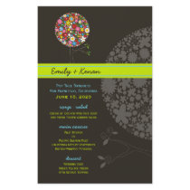 fatfatin Spring Flowers Pop Tree Wedding Menu