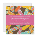 fatfatin Summer Flip Flops Bachelorette Party Personalised Announcements