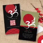 fatfatin Sun, Yoga and Om Business Card business cards