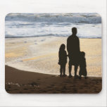 Father and children mouse pads