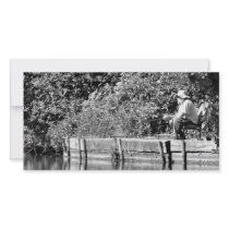 Father Christmas day off Photo Card Template