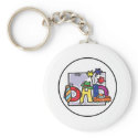 Father Day "Dad" card keychains