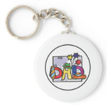 Father Day "Dad" card keychains