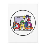 Father Day "Dad" card postcards
