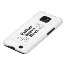 Father Knows Best. Design for dads, grandfathers. Samsung Galaxy SII Cover
