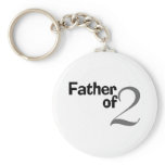 Father Of 2 Keychain