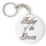 Father of Groom Classy Browns keychains