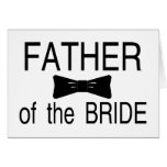 Father Of The Bride Bowtie Greeting Cards