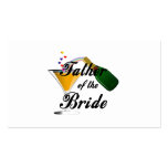 Father of the Bride Champagne Toast business cards