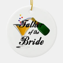 Father of the Bride Champagne Toast Ornaments