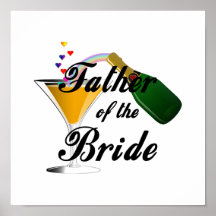 Father of the Bride Champagne Toast Posters