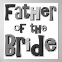 Father of the Bride Grey Poster