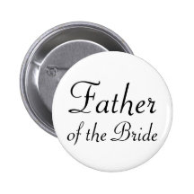 Father of the Bride Pinback Button