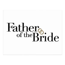 Father Of The Bride Postcard