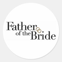 Father Of The Bride Stickers