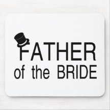 Father Of The Bride Top Hat Mouse Pad
