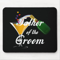 Father of the Groom Champagne Toast mousepads