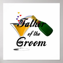 Father of the Groom Champagne Toast Print