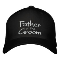 Father of the Groom Embroidered Wedding Cap