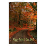 Father's Day autumn orange leaves.jpg Greeting Cards