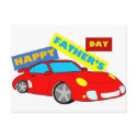 Fathers Day Car postcards