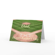 Father's Day Card--Baseball Diamond