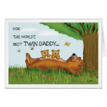 Father's Day card for Twin Dad - Best Twin Daddy