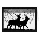 Father's Day card, with Deer Silhouette