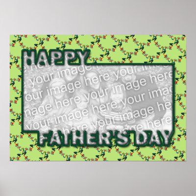 Fathers Day Cut Out ADD YOUR PHOTO Frogs Poster