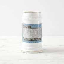 Fathers Day CutOut ADD YOUR PHOTO Polka Dot Father Mug