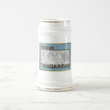 Fathers Day CutOut ADD YOUR PHOTO Polka Dot Father Mug