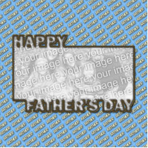 Fathers Day CutOut ADD YOUR PHOTO Polka Dot Father Acrylic Cut Outs