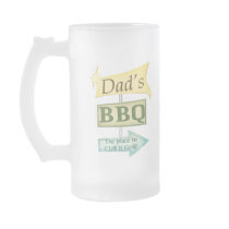 Father's Day  Dad Retro Grunge Barbeque Sign Coffee Mug